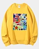 60S Retro Geometric Psychedelic Collage Classic Fleece Sweatshirt