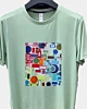 camiseta 60S Retro Geometric Psychedelic Collage Quick Dry