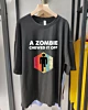 A Zombie Chewed It Off Recovery Funny Leg Arm Ampu Oversized Mid Half Sleeve T-Shirt