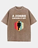 A Zombie Chewed It Off Recovery Funny Leg Arm Ampu Acid Wash T-Shirt