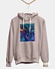 Abstract Psychedelic Colors Throw Pillow Classic Fleece Hoodie