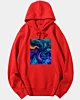 Abstract Psychedelic Colors Throw Pillow Classic Hoodie