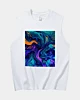 Abstract Psychedelic Colors Throw Pillow Tank Top