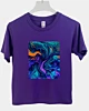 Oreiller en tissu abstrait aux couleurs psychédéliques Kids Young T-Shirt