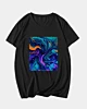 Abstraite Psychedelic Colors Throw Pillow V Neck T-Shirt