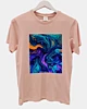 Abstract Psychedelic Colors Throw Pillow Classic T-Shirt