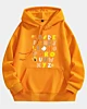 Alphabet lustige Türkei Erntedank-Kostüm Prescho Drop Shoulder Fleece Hoodie