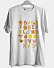 Alphabet Funny Turkey Thanksgiving Costume Prescho Ice Cotton T-Shirt