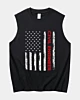 Retro Amerikanische Bauingenieur Flagge Tank Top