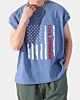 Retro Amerikanische Bauingenieur Flagge ärmelloses T-Shirt