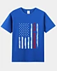 Retro Amerikanische Bauingenieur Flagge 6.2oz Klassisches T-Shirt