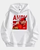 Andy Reid Vintage Style Drop Shoulder Fleece Hoodie