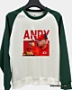 Sudadera de manga raglán estilo vintage Andy Reid