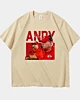 Andy Reid Vintage Style Schweres T-Shirt in Übergröße