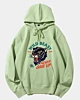 Wütendes Panthergesicht Retro Niemals Aufgeben Klassische Hoodie