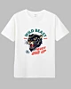 Angry Panther Face Retro Never Give Up 6.2oz Classic T-Shirt