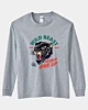 Angry Panther Face Retro Never Give Up Long Sleeve T-Shirt