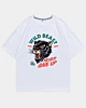 Angry Panther Face Retro Never Give Up Oversized Cooling T-Shirt