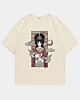 Anime-Königin von Japan Oversized Halbarm-T-Shirt