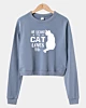 At Least My cat Loves Me - Cropped Sweatshirt