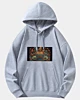 Autumn Leaves Feathers Psychedelic Coffee Latte Drop Shoulder Hoodie