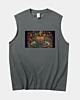 Autumn Leaves Feathers Psychedelic Coffee Latte Tank Top