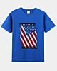 Hintergrundbelastung Stil Amerikanische Flagge 6.2oz Klassisches T-Shirt