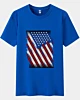 Background Distress Style American Flag Cooling T-Shirt