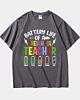 Batterielaufzeit eines Vorschullehrer-Schwergewicht-T-Shirts