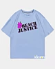 Beach Justice Shameless - Ice Cotton Oversized T-Shirt