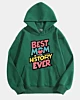 A Girl Says Best Mom In History Ever Oversized Fleece Hoodie