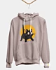 Schwarze Katze 4 - Klassischer Fleece-Hoodie