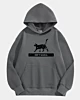 Black Ethereal Quote Cat Keep It Magical Oversized Fleece Hoodie