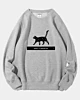 Black Ethereal Quote Cat Keep It Magical Pellet Fleece Sweatshirt