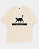 Chat noir citation éthérée Garde-le magique T-shirt oversize à épaules tombantes