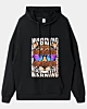 Black Orange Warning The Tiger Drop Shoulder Hoodie