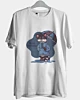 Blauer Montag Regen traurige Katze - Eis Baumwolle T-Shirt