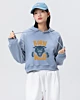 Born Wild Illustration Panther Head - Cropped Hoodie