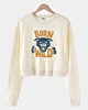 Born Wild Illustration Panther Head - Cropped Sweatshirt