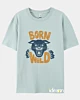 Born Wild Illustration Panther Head - Lightweight T-Shirt