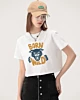 Born Wild Illustration Panther Head - Cropped T-Shirt