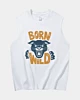 Born Wild Ilustración Cabeza de pantera - Camiseta de tirantes