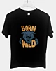 Illustrazione della testa di pantera Born Wild - Maglietta giovane per bambini