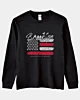 Brooklyn Stylish American Flag Long Sleeve T-Shirt