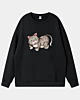 Cartoon Cat Character 2 - Drop Shoulder Sweatshirt