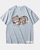 Cartoon Cat Character 2 - Camiseta heavyweight