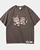 Cartoon Cat Character 2 - Heavyweight Oversized T-Shirt
