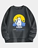 Cat Grooming Service 2 - Drop Shoulder Fleece Sweatshirt