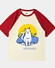 Cat Grooming Service 2 - Camiseta corta de raglán