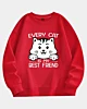 Every Cat Is My Best Friend - Drop Shoulder Fleece Sweatshirt